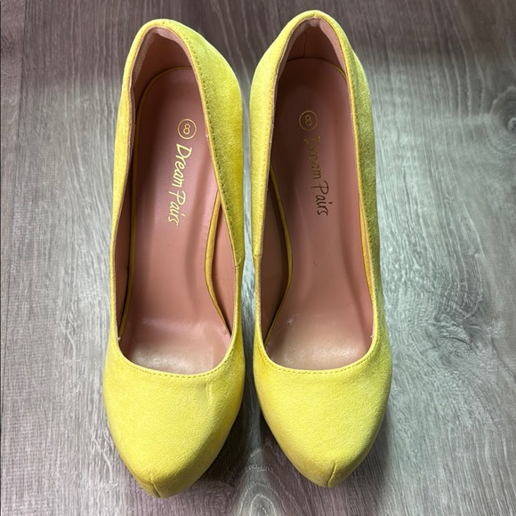 Dream Pairs Yellow High Heels Stiletto - Picture 2 of 6